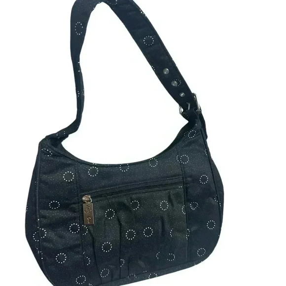 Thirty-One hobo bag with circle print one strap size 11 X 7 - Picture 2 of 13